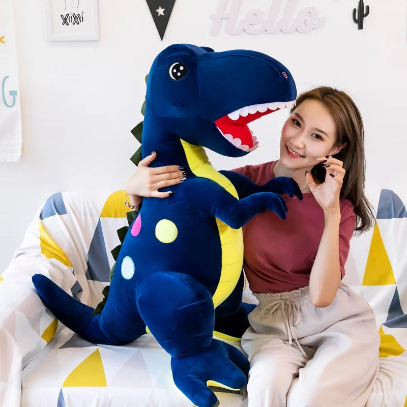Adorable Polka Dot T Rex Plush Pillow Toy T Rex Dinosaur Toys