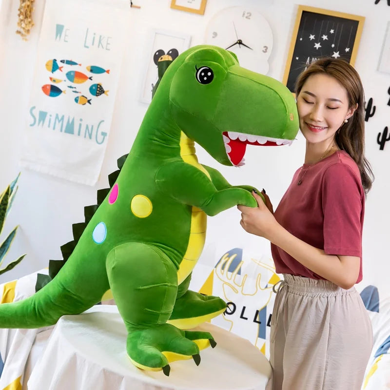Adorable Polka Dot T Rex Plush Pillow Toy T Rex Dinosaur Toys