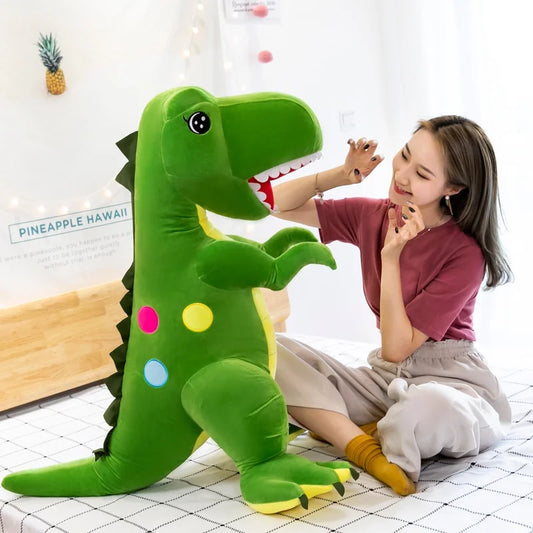 Adorable Polka Dot T Rex Plush Pillow Toy T Rex Dinosaur Toys