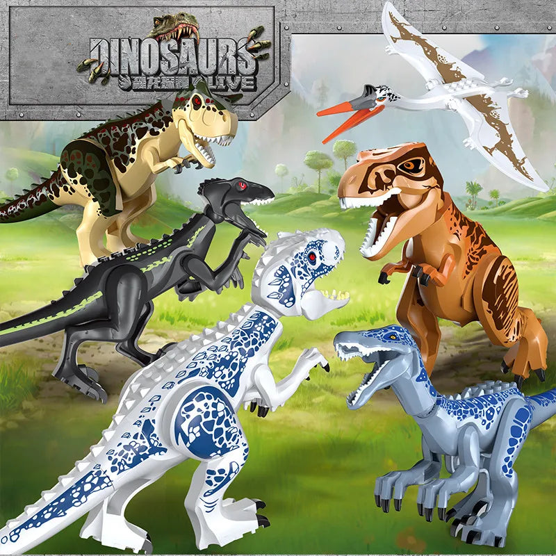 Jurassic Park Overlord T Rex Large Building Block Toys T Rex Dinosaur Toys
