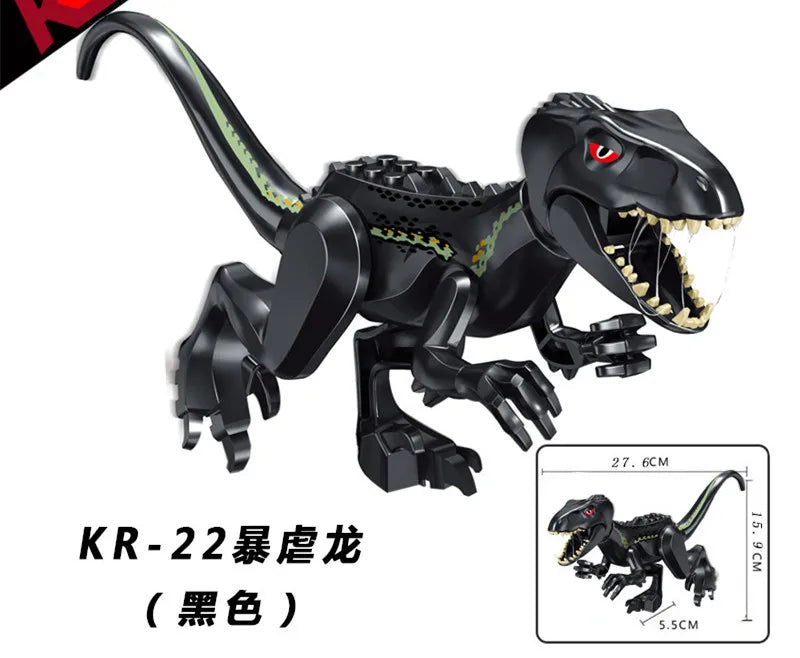 T Rex Black Building Block Bricks Toy T Rex Dinosaur Toys