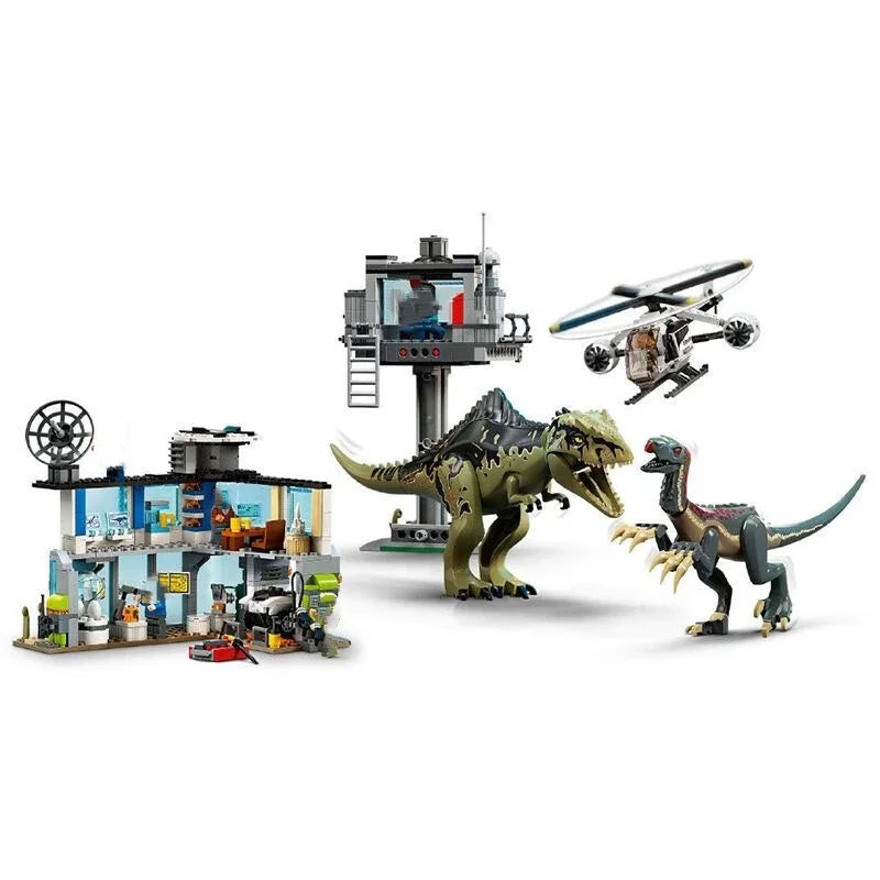 T Rex Dino Park Attack Base Building Blocks Toy Set T Rex Dinosaur Toys