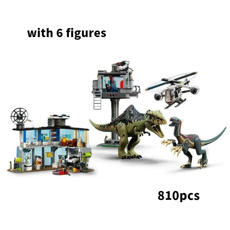 T Rex Dino Park Attack Base Building Blocks Toy Set T Rex Dinosaur Toys