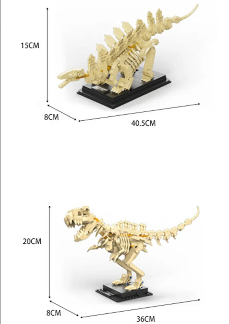 T Rex Jurassic Park World Skeleton Fossils Building Blocks Toy T Rex Dinosaur Toys