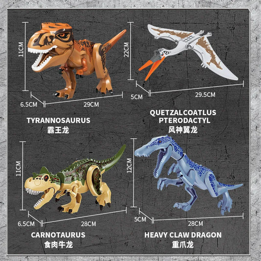 Jurassic Park Overlord T Rex Large Building Block Toys T Rex Dinosaur Toys