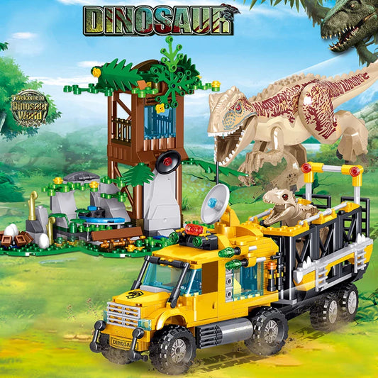 T Rex Assembly Interspersed With DIY Building Blocks Toy Set T Rex Dinosaur Toys