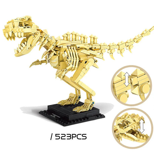 T Rex Jurassic Park World Skeleton Fossils Building Blocks Toy T Rex Dinosaur Toys