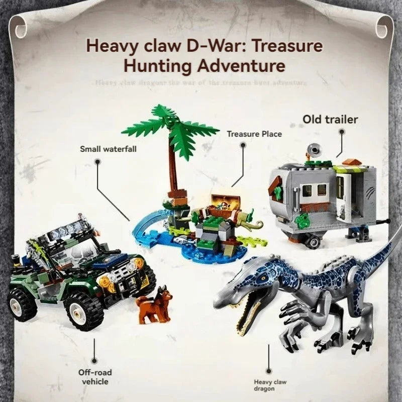 T Rex Treasure Hunt Building Blocks Model For Kids T Rex Dinosaur Toys