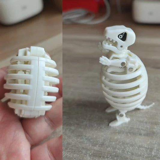 White Bone Tyrannosaurus Rex Skeleton Egg Toy T Rex Dinosaur Toys